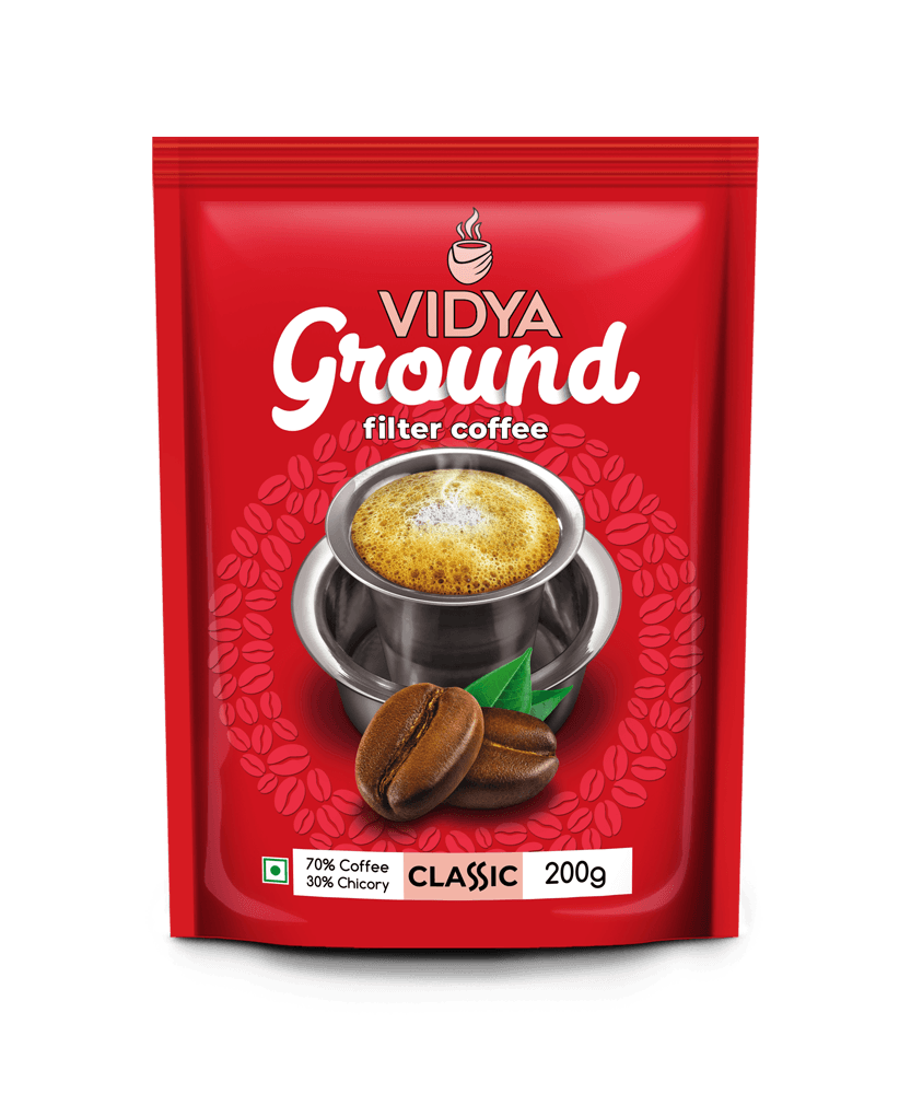 Classic, Vidya Filter Coffee Powder 1kg (200gms 5Packs) CoffeeGo.in