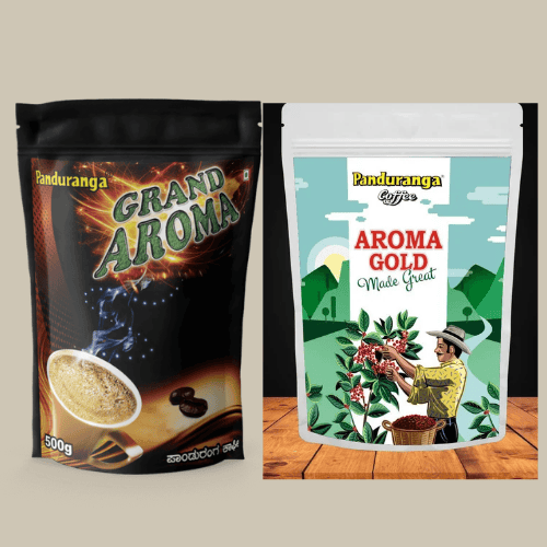 Panduranga Grand Aroma and Aroma Gold Coffee Combo -1kg