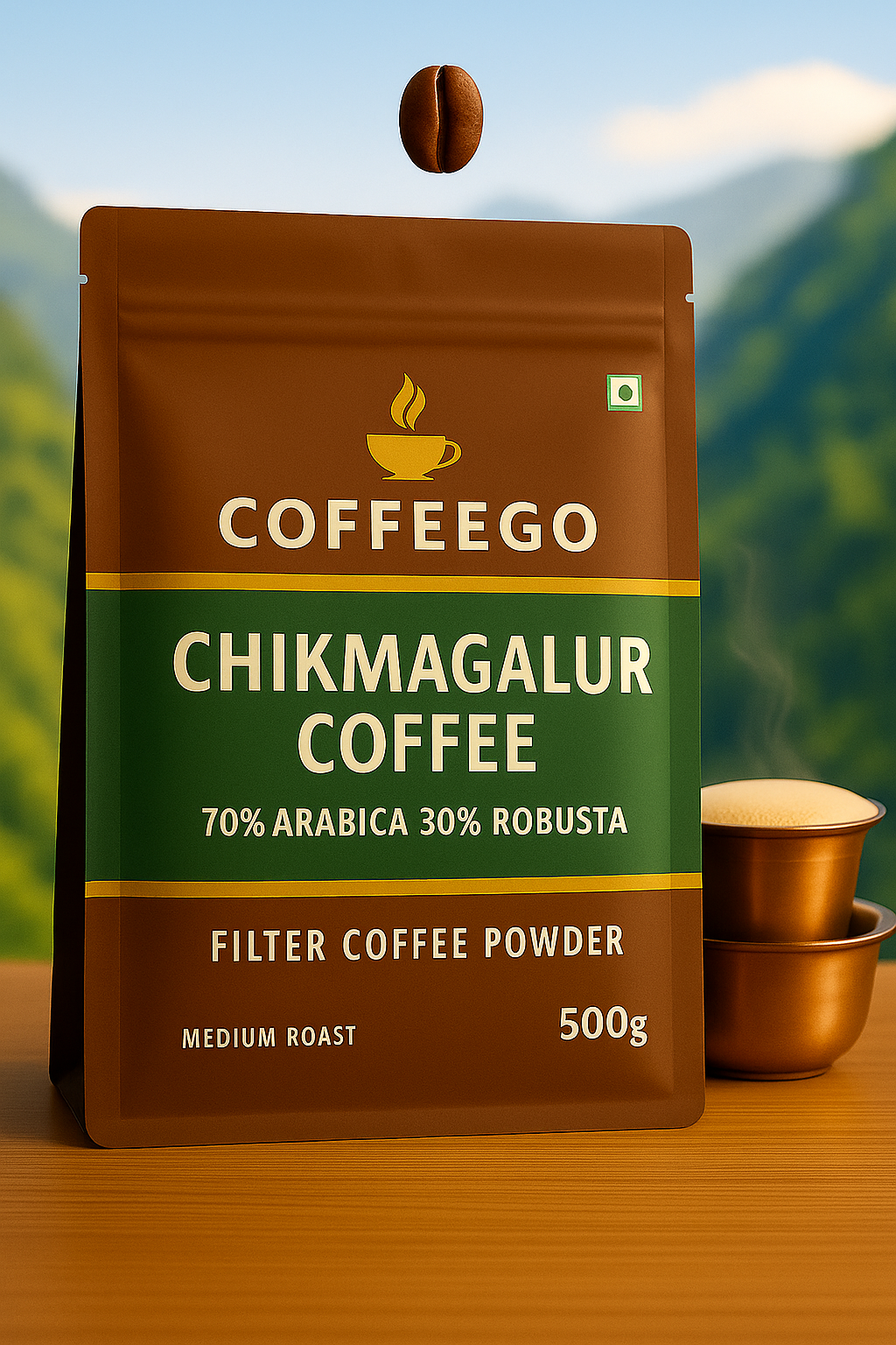 70% Arabica | 30% Robusta, CoffeeGo - Chikmagalur Coffee (100% Pure  Coffee)