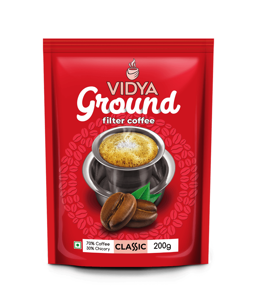 Classic, Vidya Filter Coffee Powder 1kg (200gms 5Packs)