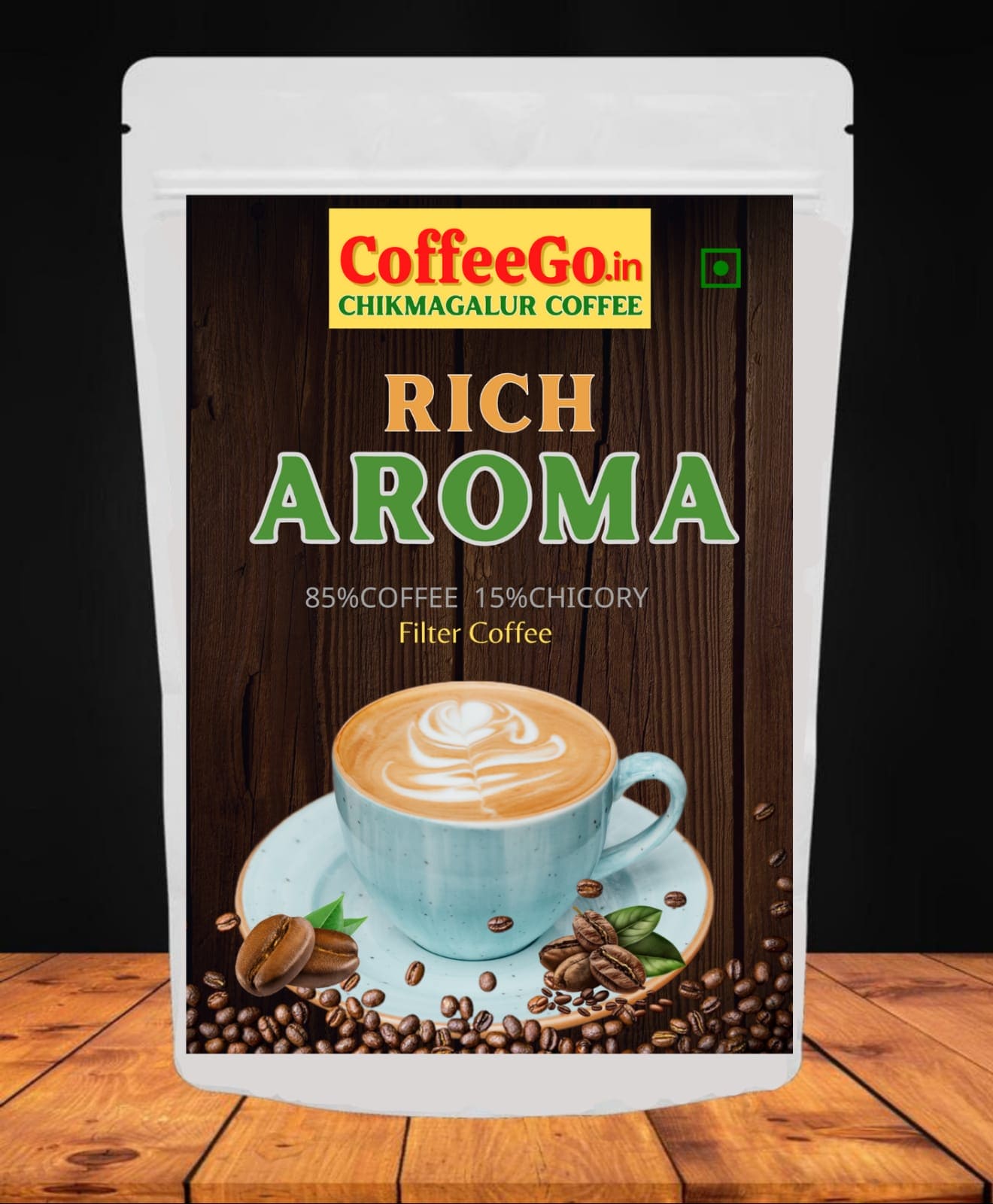 RICH AROMA (85% Coffee, 15%Chicory ), Premium Filter Coffee Of Chikmagalur| 1kg*(500gm×2)