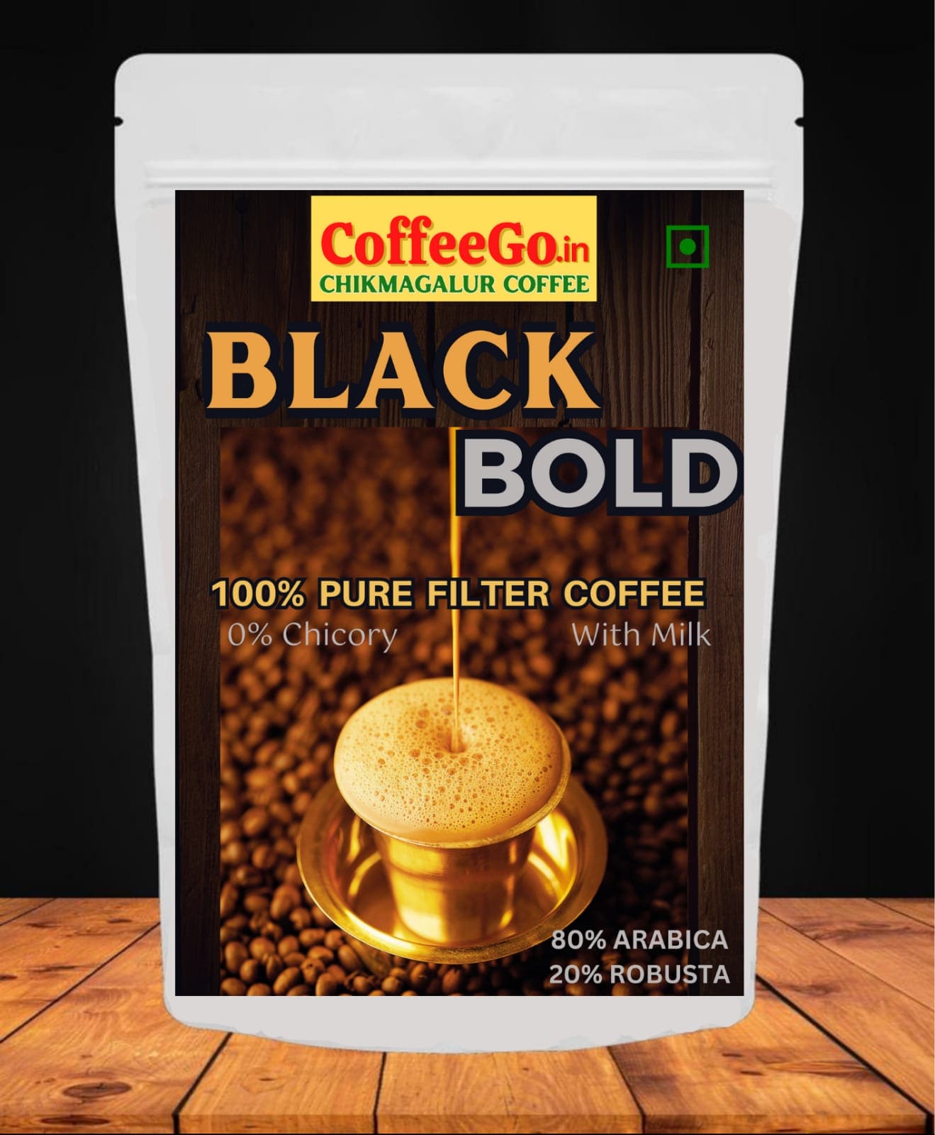 BLACK BOLD 100%Pure Filter Coffee (No Chicory ) With Milk
