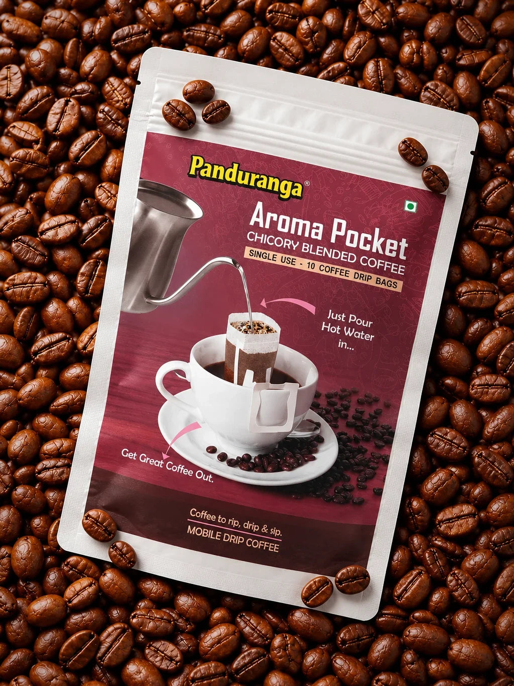Aroma Pocket with Chicory (10g× 10Bags) Panduranga Coffee, photo 2 of 4