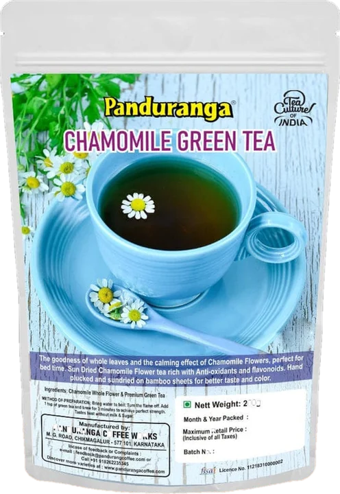 Chamomile Green Tea pack