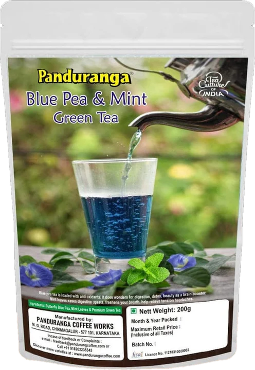 Blue Pea and Mint Green Tea pack