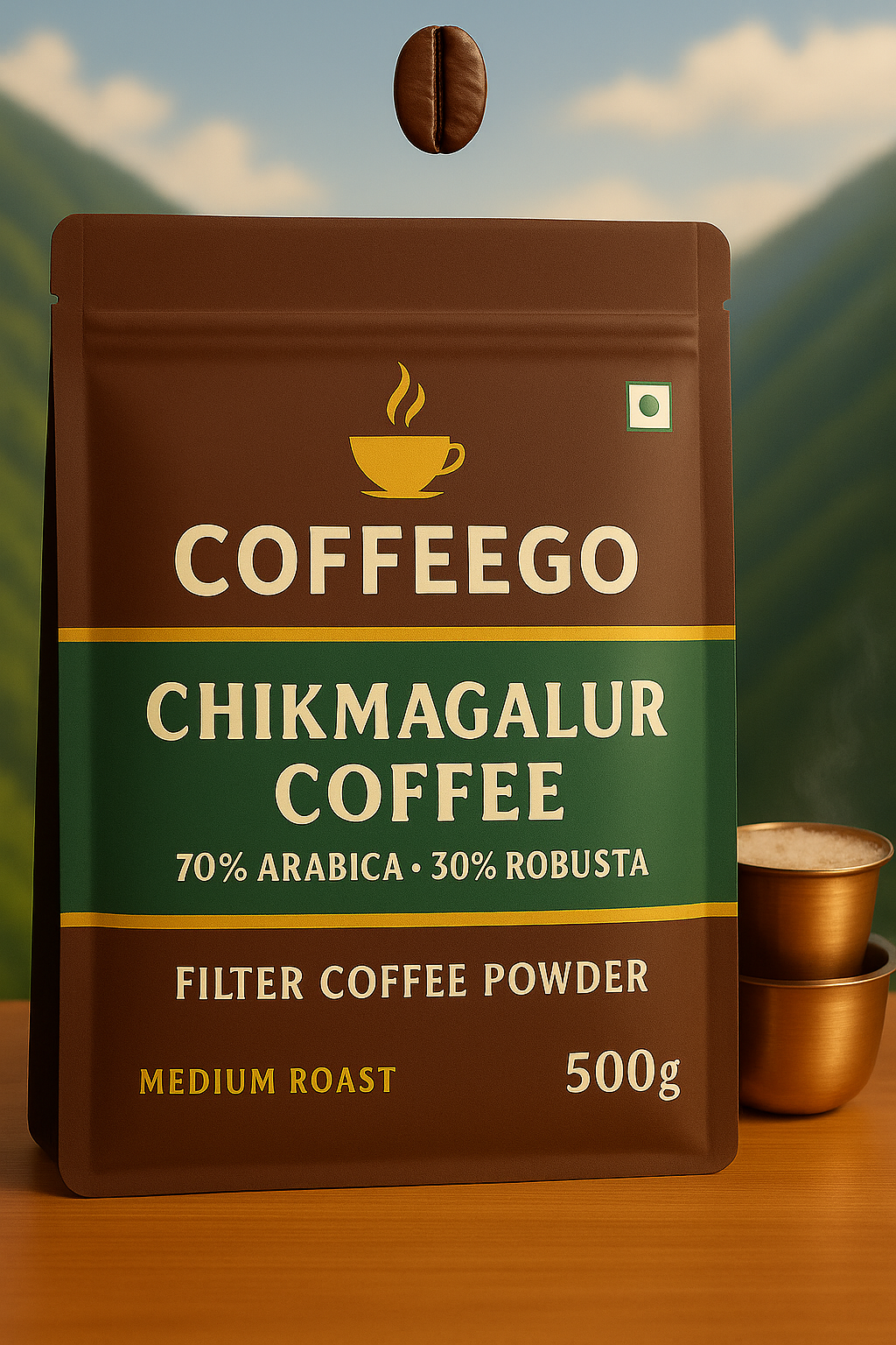70% Arabica | 30% Robusta, CoffeeGo - Chikmagalur Coffee (100% Pure  Coffee)