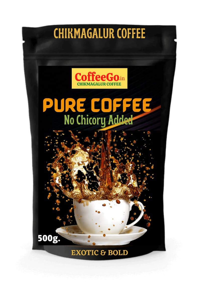 PURE ARABICA AAA Beans Filter Coffee Powder Without Chicory. Chikmag