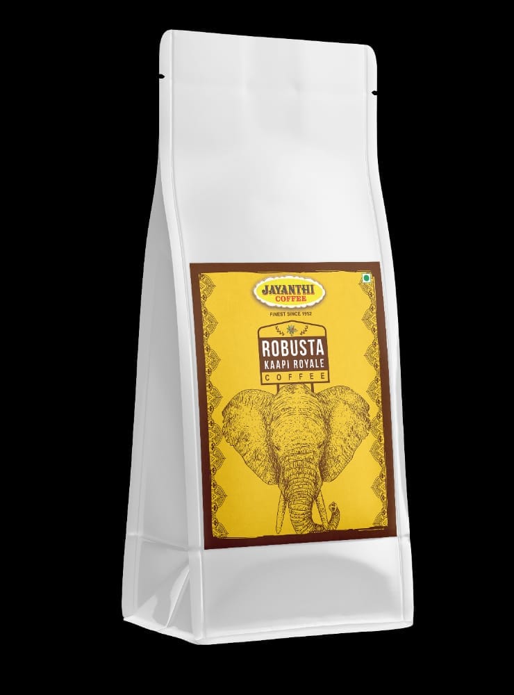 JAYANTHI COFFEE Robusta Kaapi Royale Coffee Powder / Roasted Beans, Chikmagalur - 400 gm