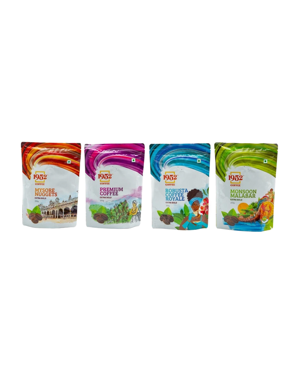 100% Pure Premium Coffee Powders - Extra Bold -1952 Coffee (200g×4)