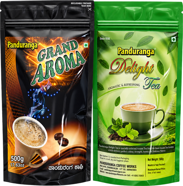 Combo Grand Aroma And Delight Tea, Panduranga Coffee
