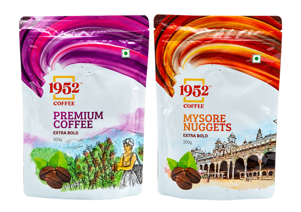 Combo Mysore Nuggets & Premium Coffee - 1952 Coffee (200g×2)