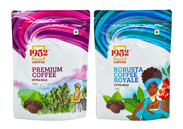 Combo Robusta Coffee Royale & Premium Coffee - 1952 Coffee (200g×2)
