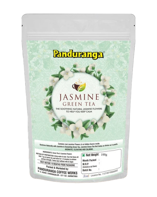 Jasmine Green TEA -100g -Panduranga Coffee Chikmagalur