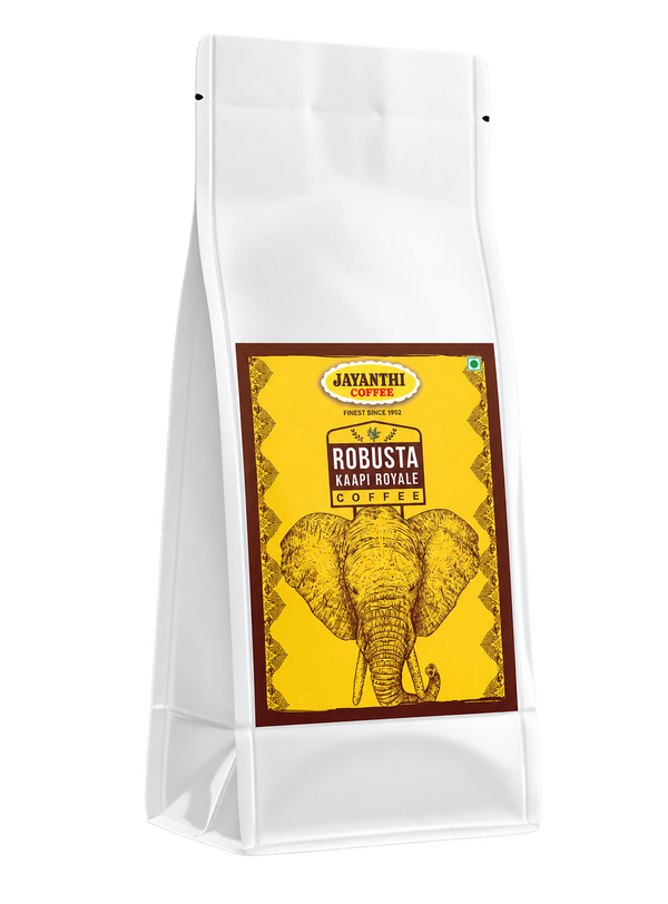 Jayanthi Coffee Robusta Kaapi Royale Coffee Powder / Roasted Beans, Chikmagalur - 400 gm