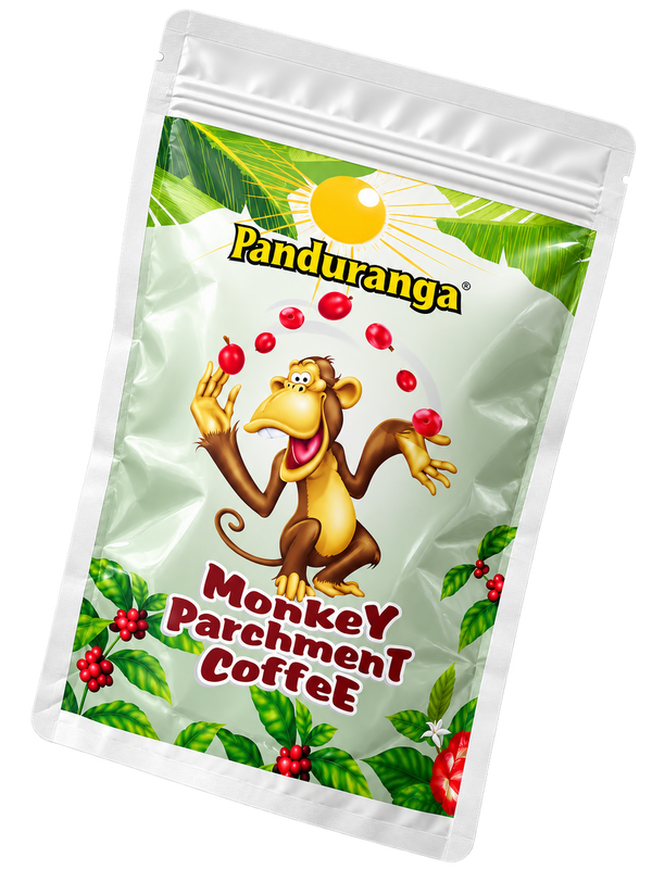 Monkey Parchment Coffee - Panduranga Coffee Chikmagalur