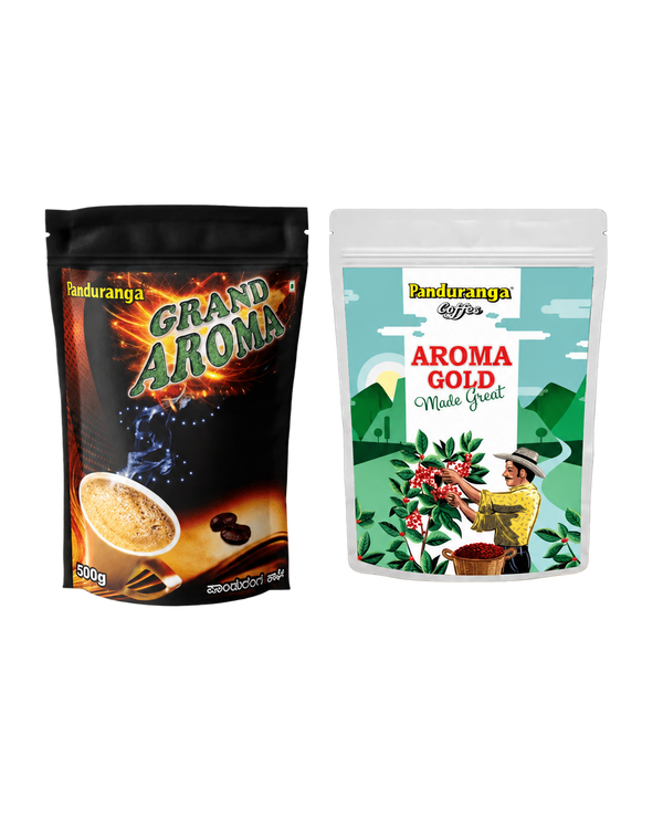 Panduranga Grand Aroma and Aroma Gold Coffee Combo -1kg