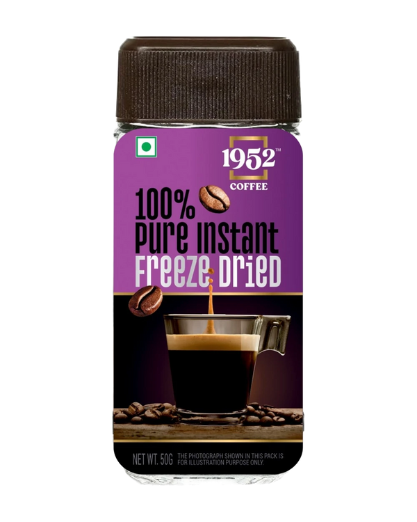 100% Pure Instant Coffee Freeze Dried - 50g